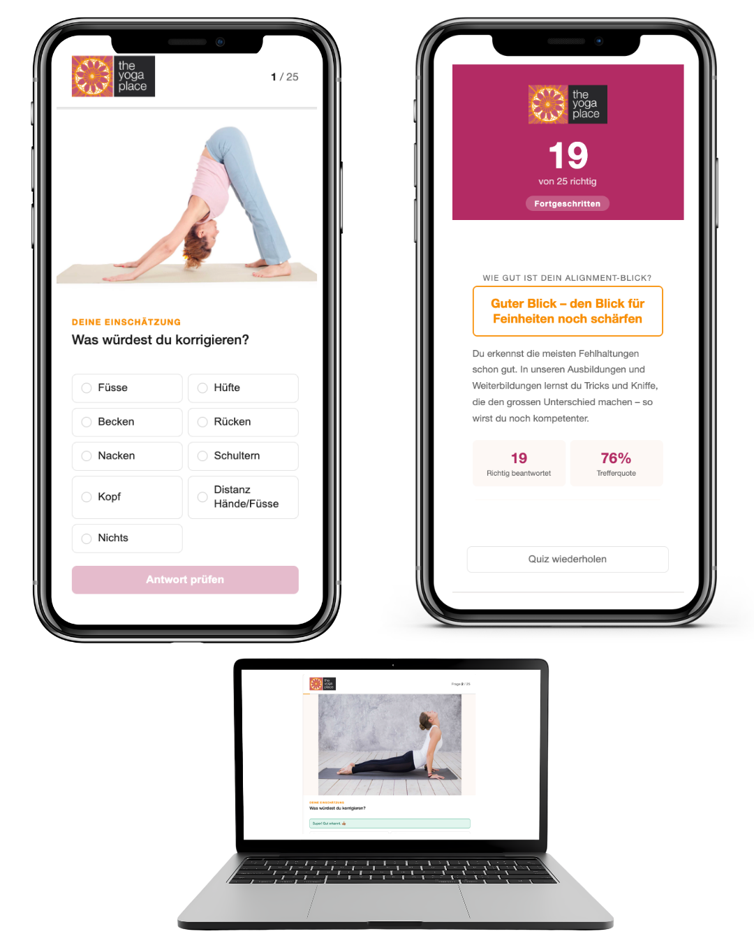 Fehlhaltungen Alignment Yoga Quiz