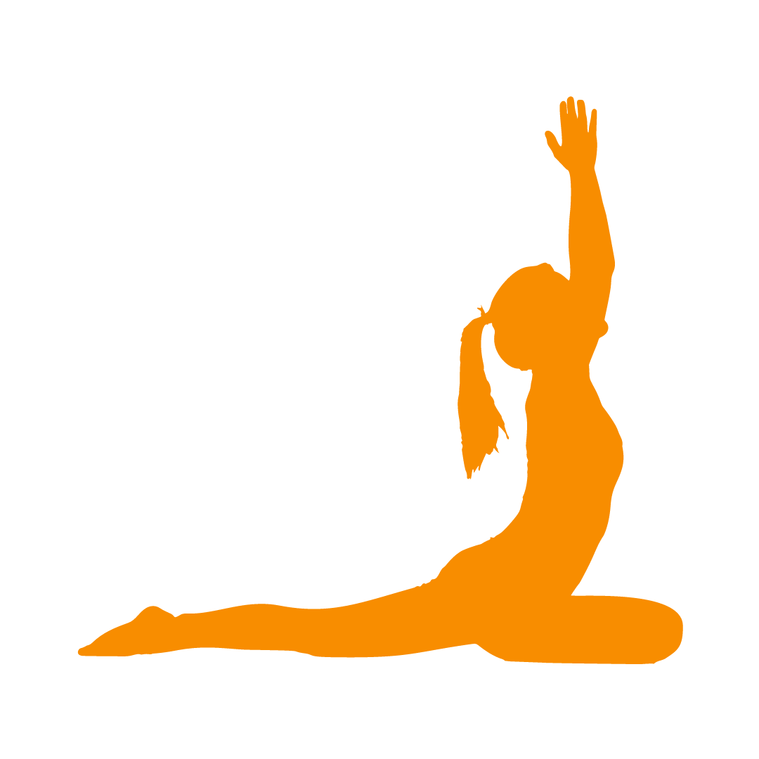 Piktogramm Yogastellung die Taube
